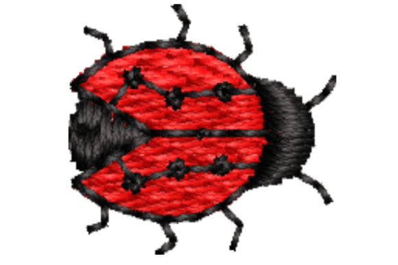 Charming Ladybug Embroidery Design for Seasonal Crafts