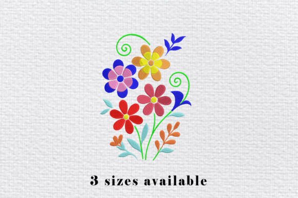 Colorful Floral Embroidery File Review for Boutique Apparel