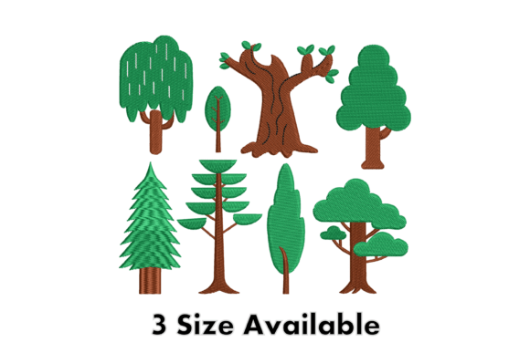 Forest Trees Embroidery Design Set Review for Real Embroidery Projects