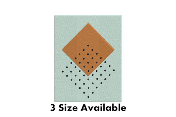 Geometric Abstract Embroidery Design for Seasonal & Holiday Crafts