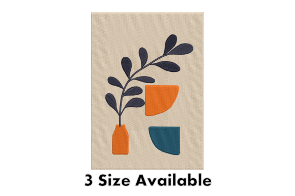 Geometric Vase Leaf Embroidery Art: A Designer’s Review for Personalized Gifts
