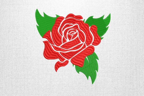 Large Rose with Leaves Embroidery: A Designer’s Review for Personalized Gift Makers