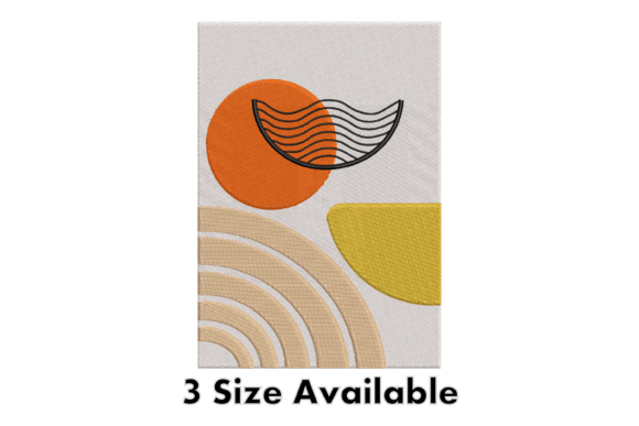 Modern Abstract Lines Embroidery File Review for Etsy Sellers