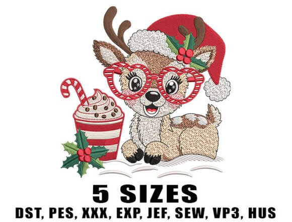 Santa Reindeer Embroidery Design Review for Boutique Apparel