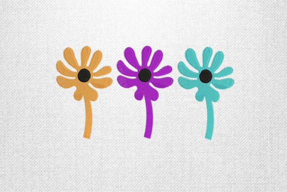 Triple Flower Embroidery Design: A Craft Fair Favorite?